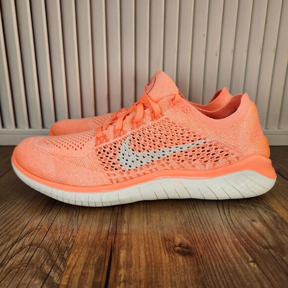 Nike Free RN Flyknit 2018 Womens Size 10 Crimson Pulse Running Shoes 942839-801 - Picture 3 of 9